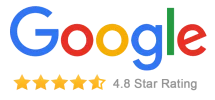 We are rate 4.8 stars on google.